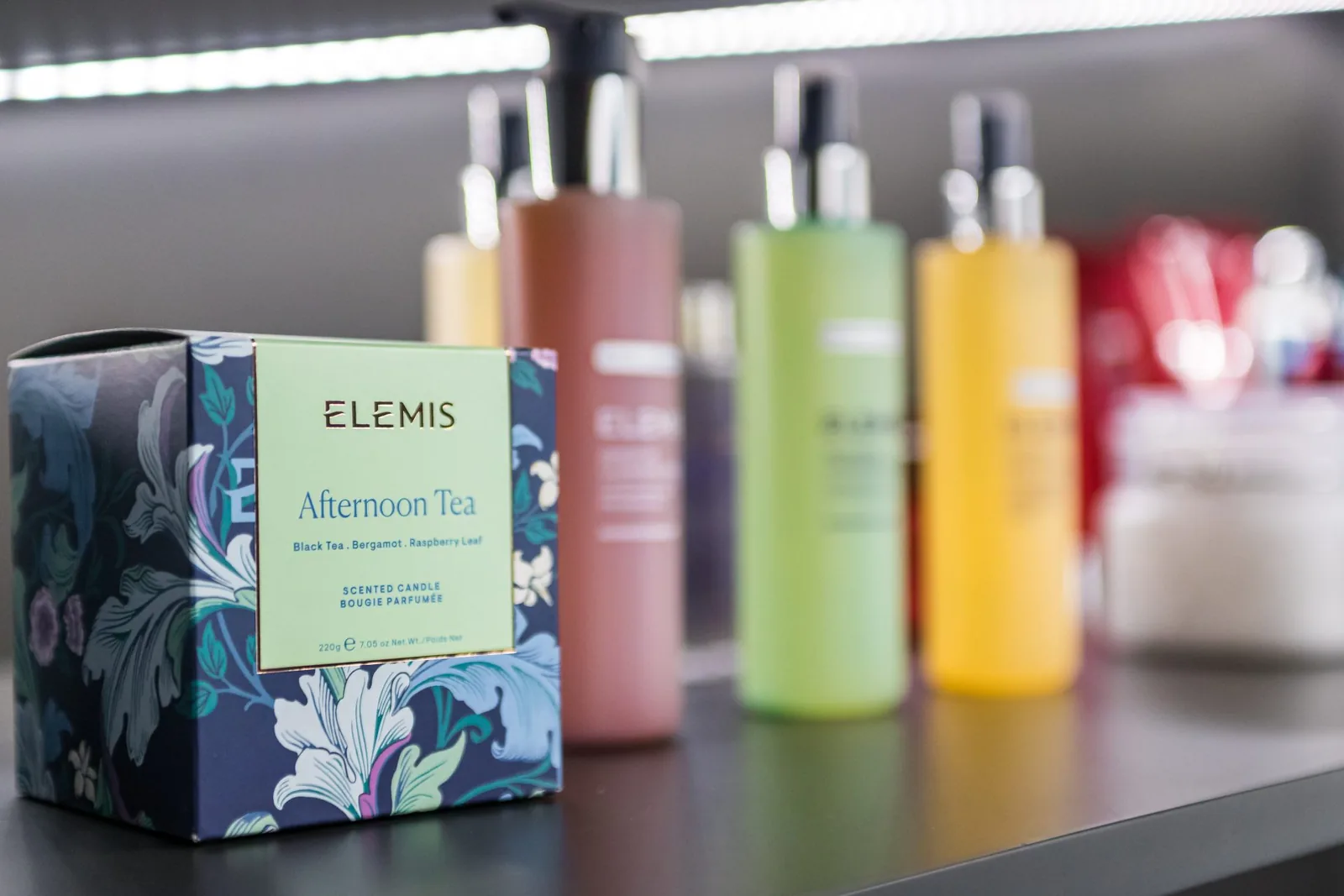 Elemis products arranged inside Beauty in the City