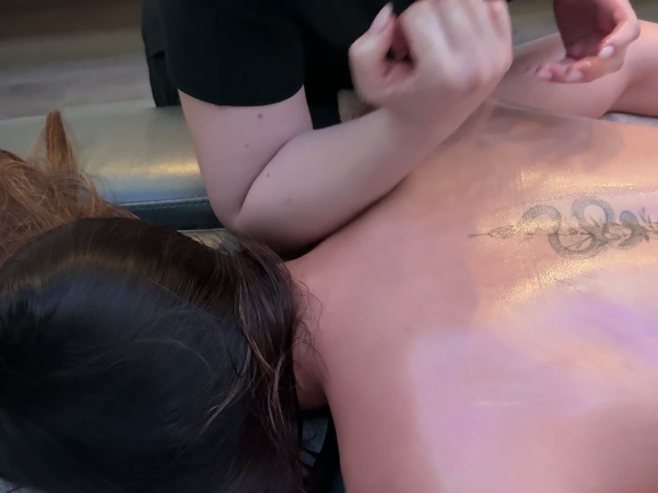 A back massage at Beauty in the City